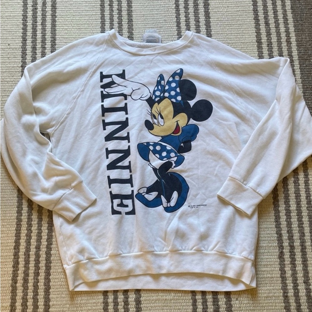 Vintage 1980s Mickey America Disney Minnie Mouse Sweatshirt Large